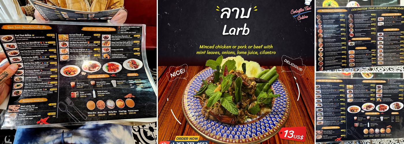 Covington Thai Cuisine Menu