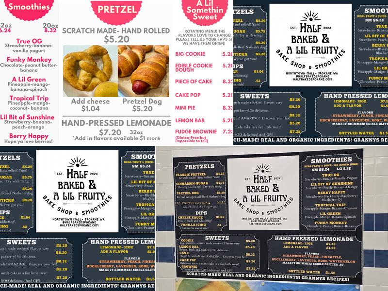 Half Baked & A Lil Fruity Menu