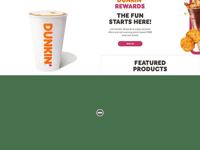 Dunkin' Menu