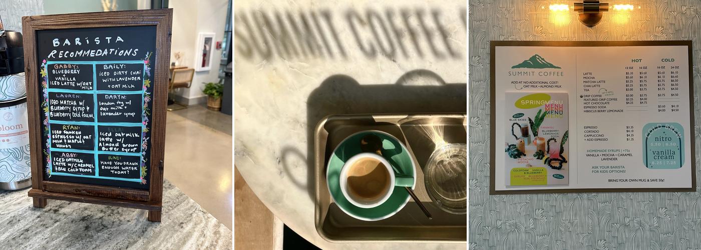 Summit Coffee Wilmore Menu