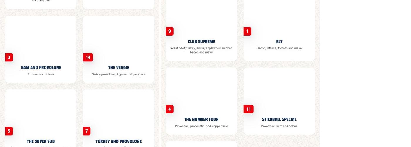 Jersey Mike's Subs Menu