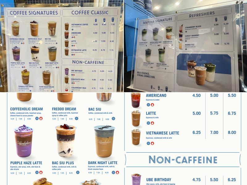 Coffeeholic House Wallingford Menu