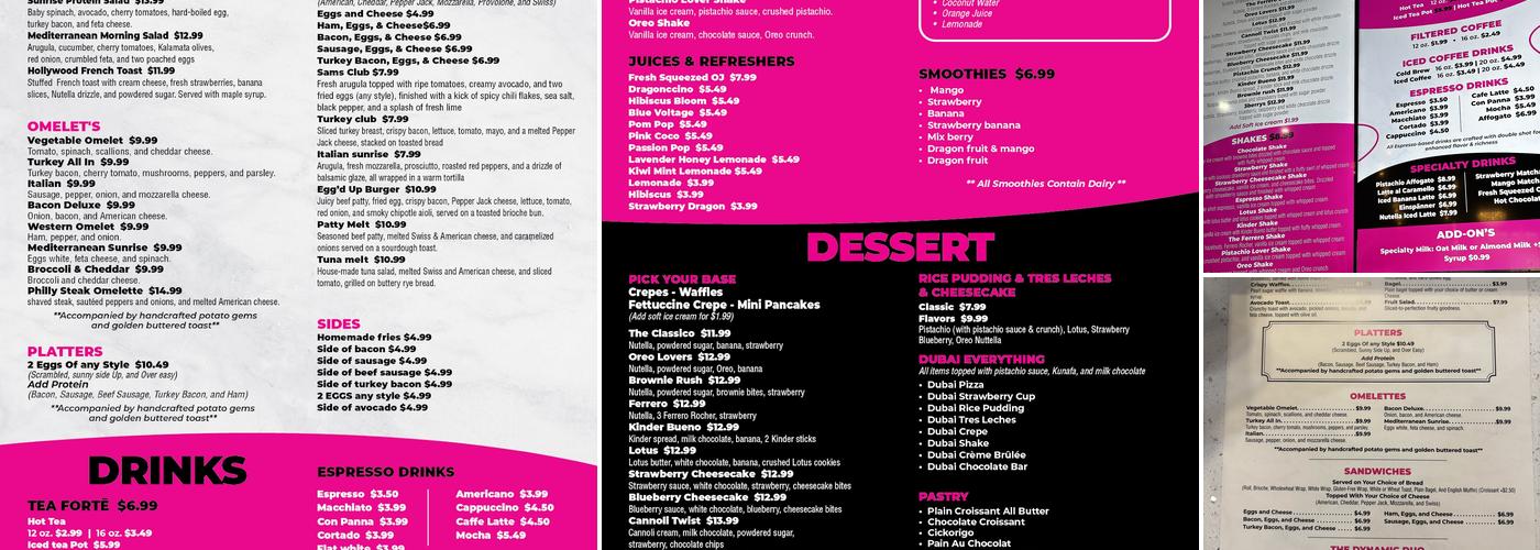 Crepeccino Menu