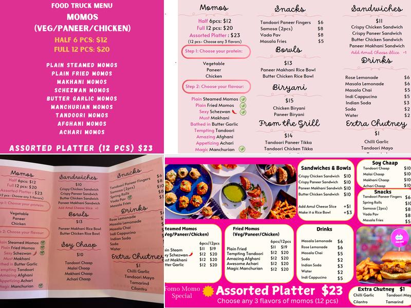 Fomo Momo Menu