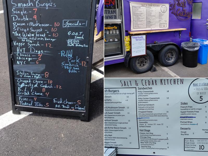 Salt & Cedar Menu