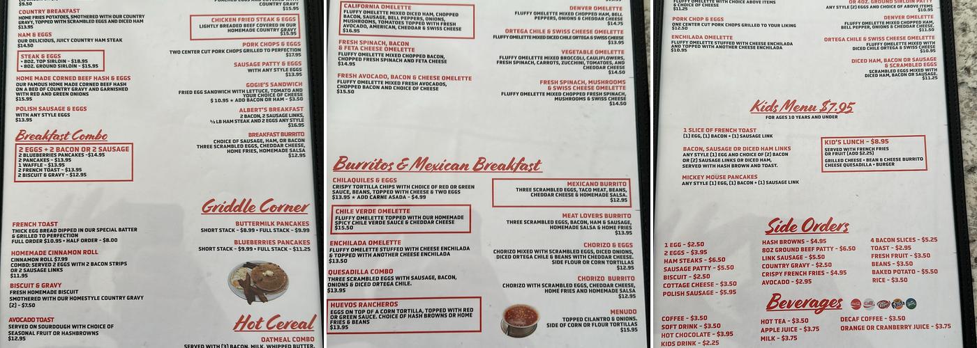Lindos Diner(Banning) Menu
