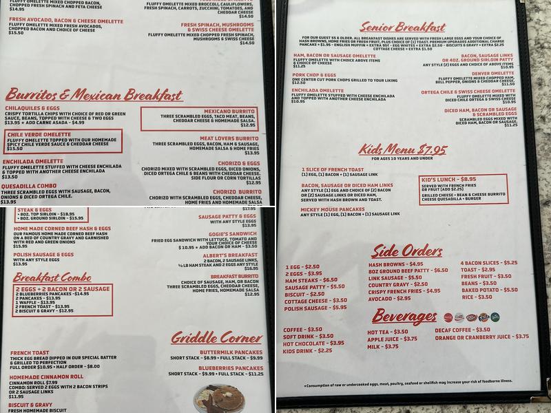 Lindos Diner(Banning) Menu