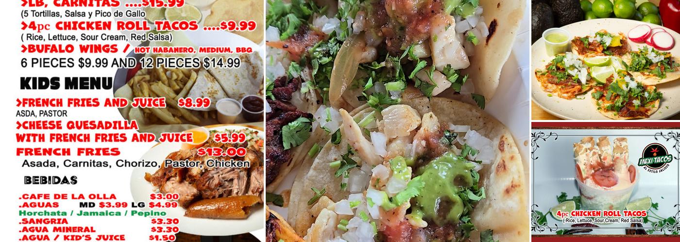 Mexitacos al estilo jalisco Menu