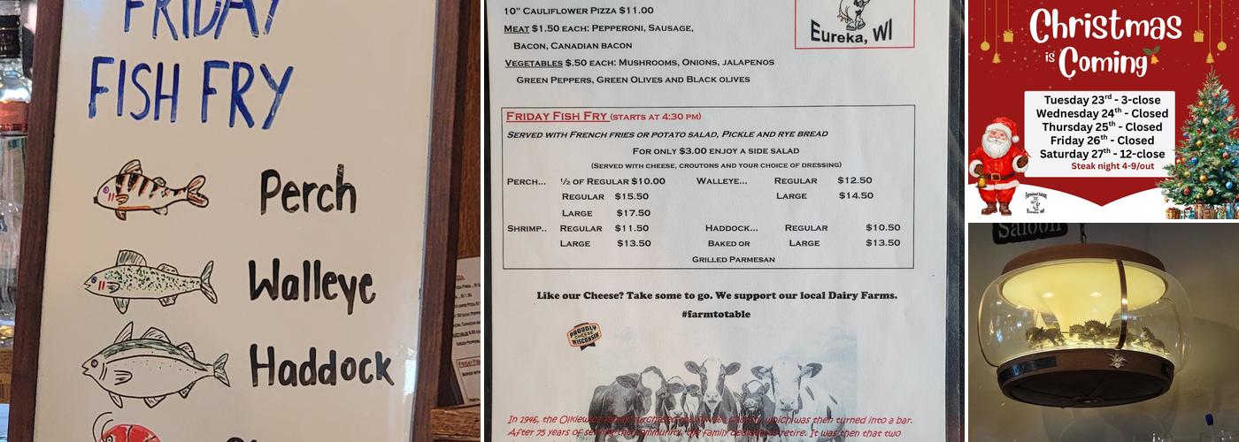 Farmstead Saloon Menu