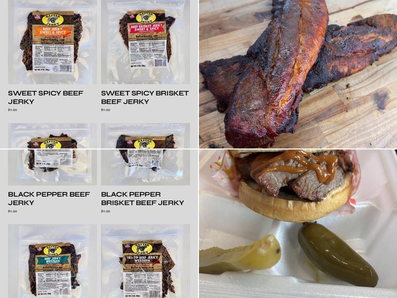 Rafter G BBQ Menu