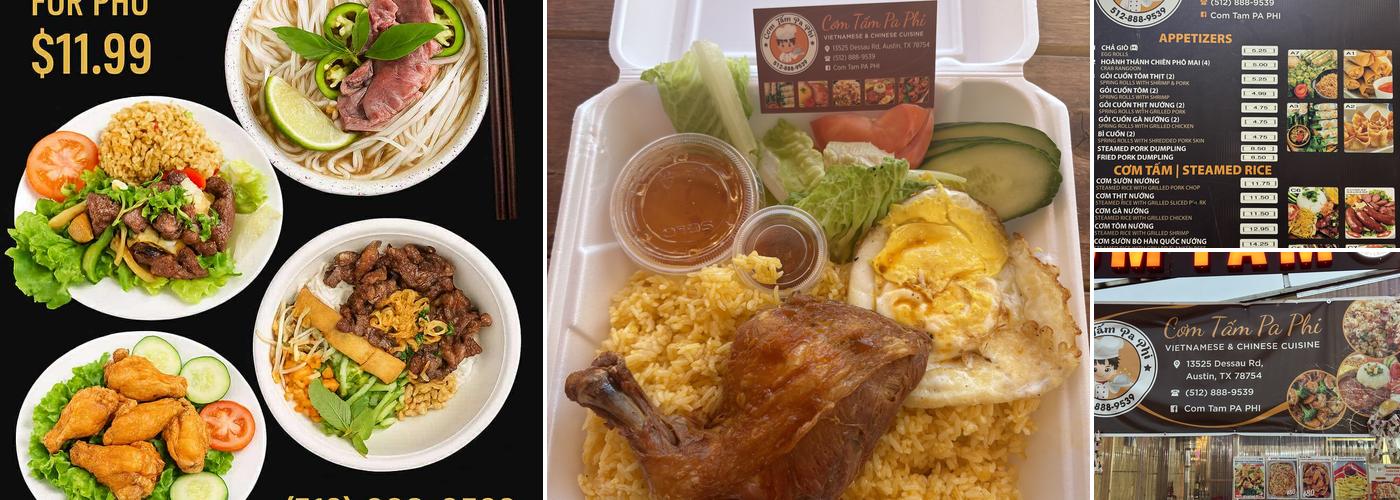 Cơm tấm PA PHI Menu