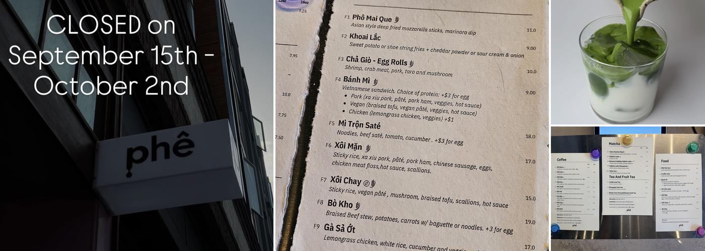 Phê Menu