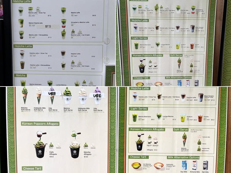 Maruwu Seicha - SF Japantown Menu