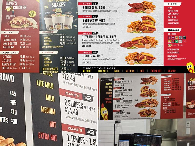 Dave's Hot Chicken Menu