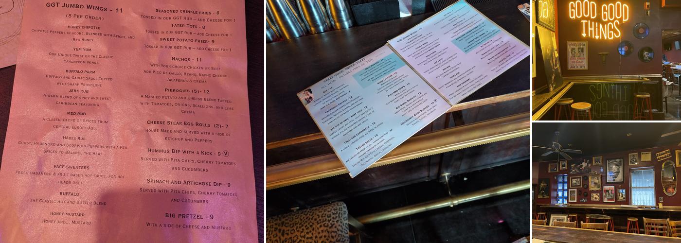 Good Good Things Menu