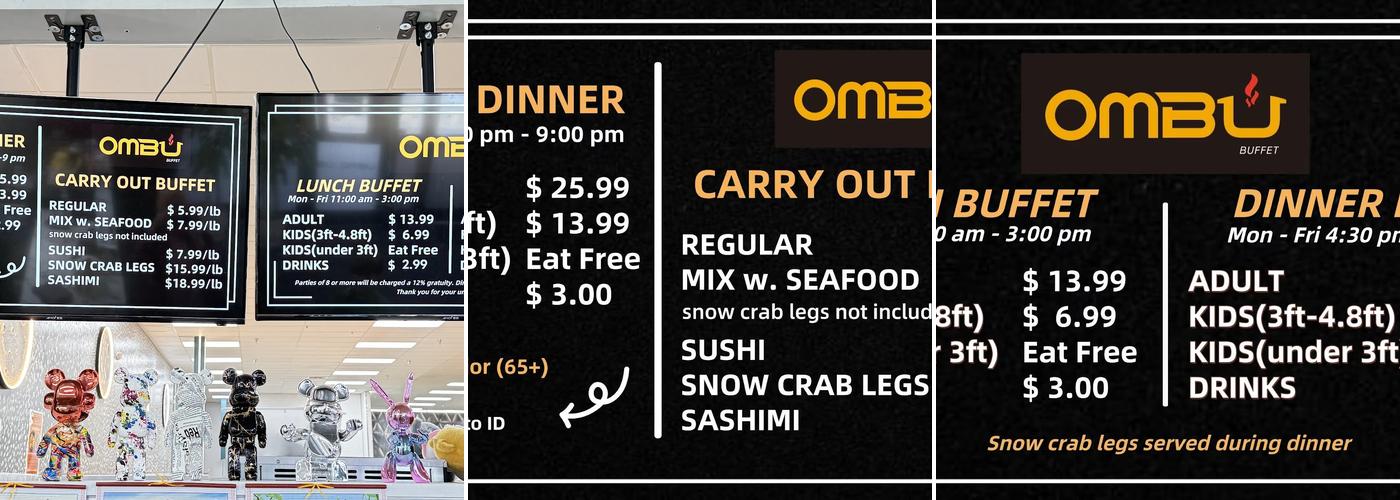 Ombu Buffet Menu