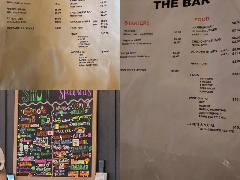 The Bar Menu