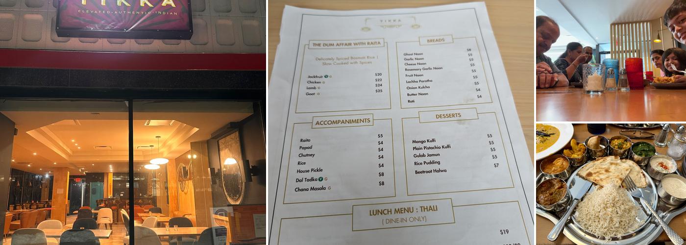 Tikka Menu