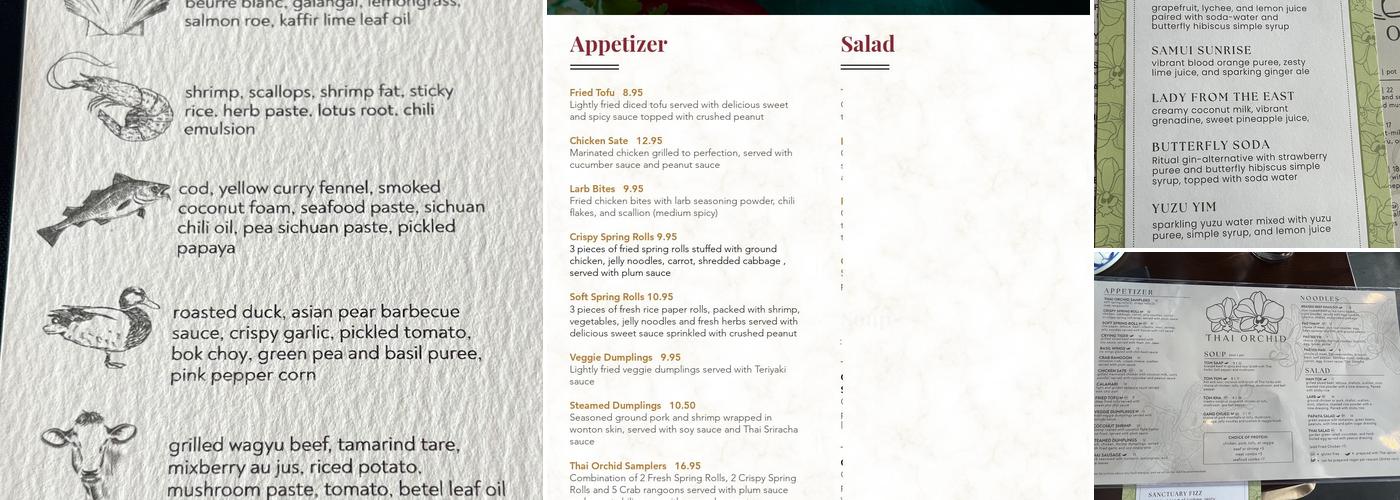 Thai Orchid - Northland Menu