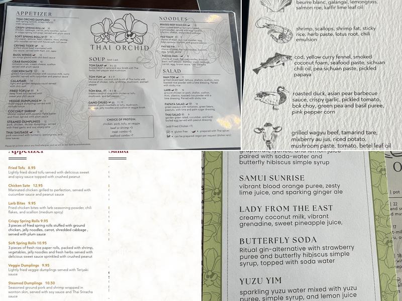 Thai Orchid - Northland Menu