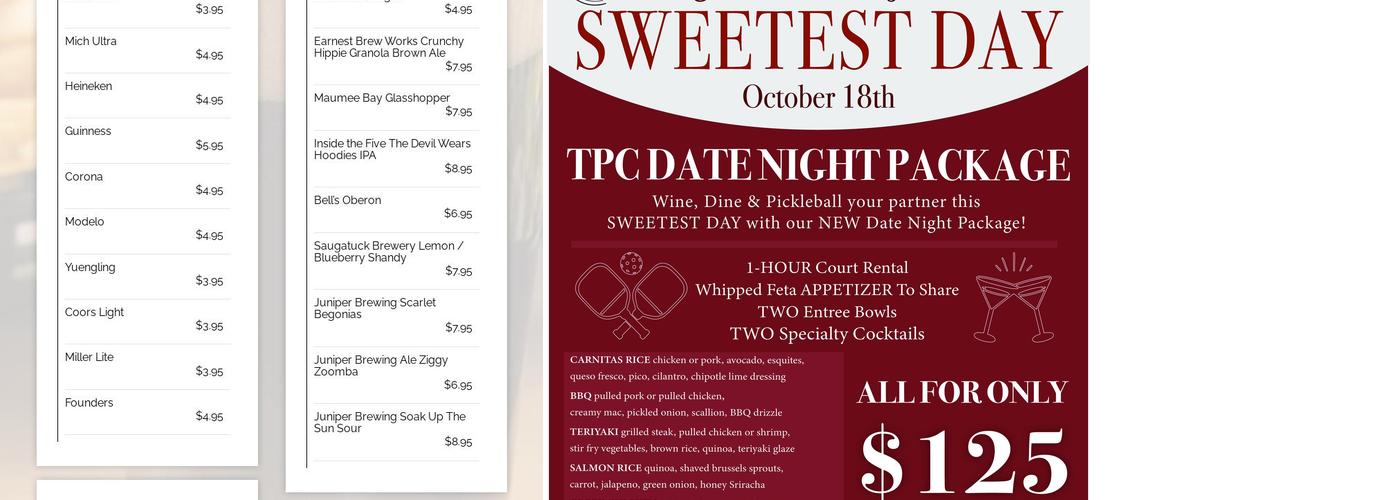 Toledo Pickle Company Menu