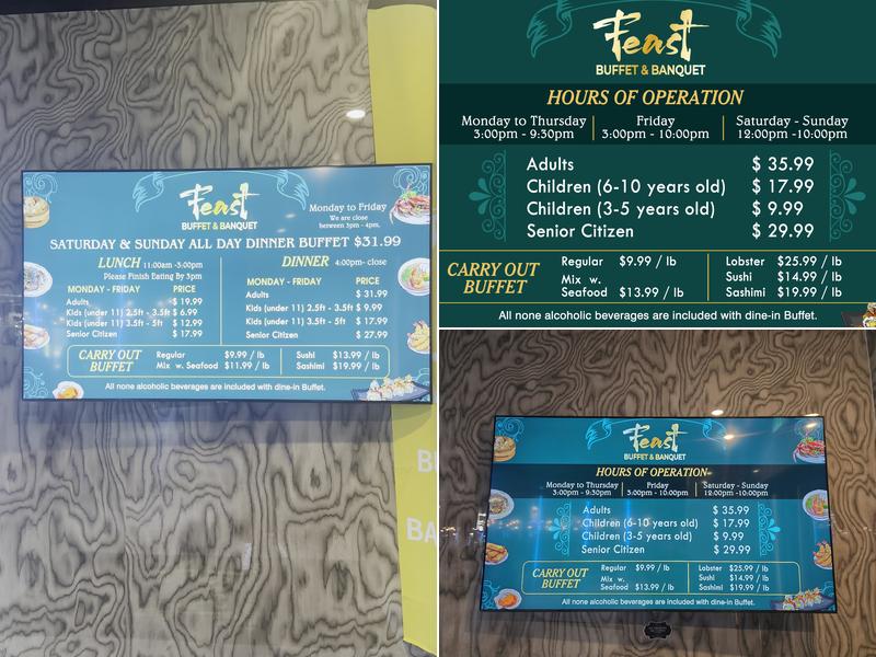 Feast Buffet & Banquet Menu