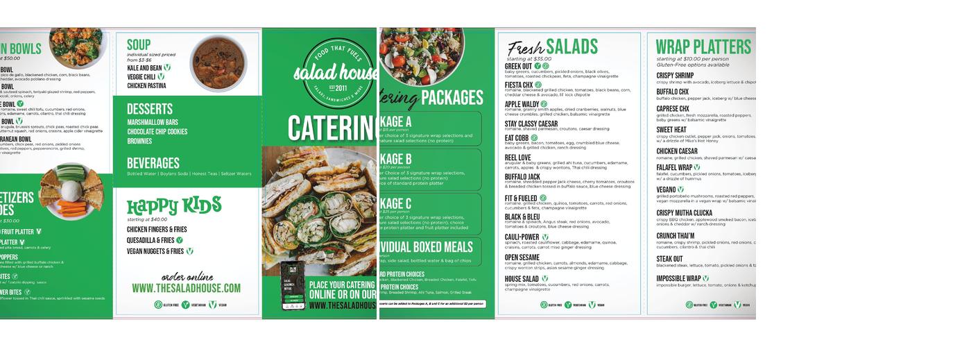 Salad House Menu