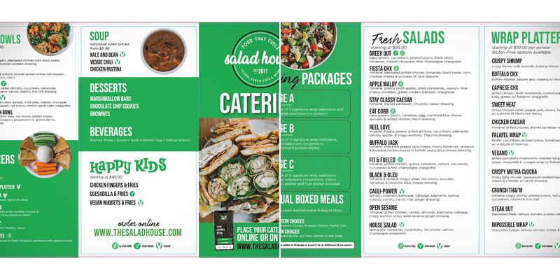 Salad House Menu