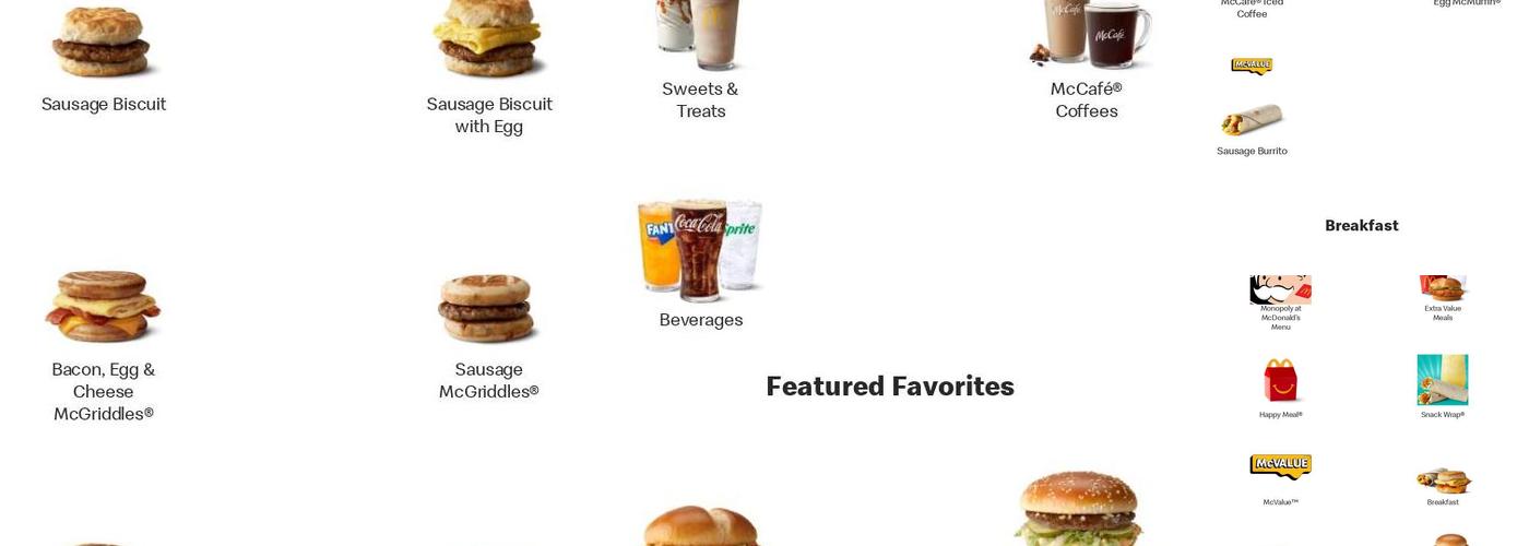 McDonald’s Menu