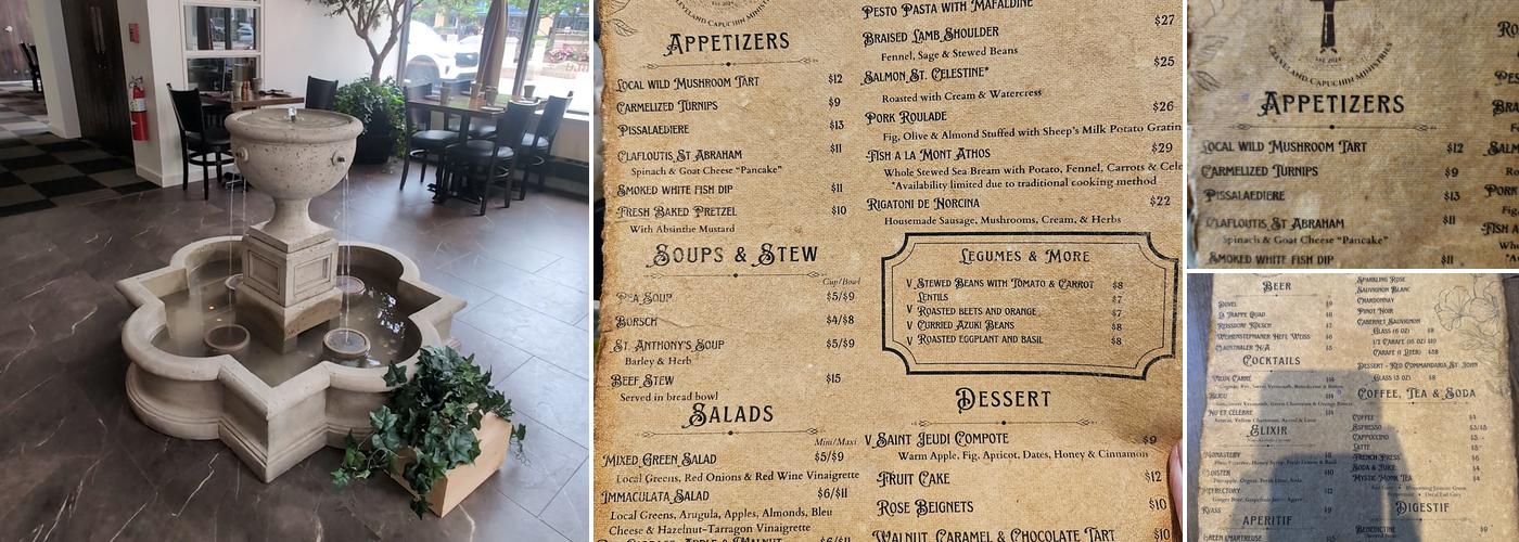 The Friars’ Table Menu