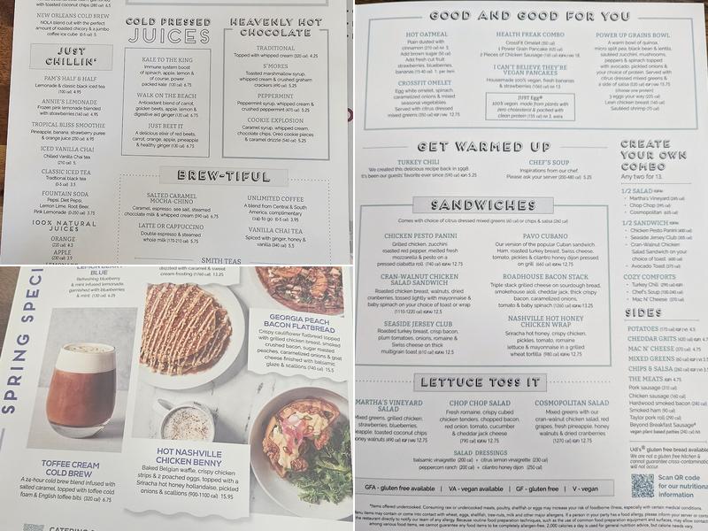 Turning Point of Collegeville Menu