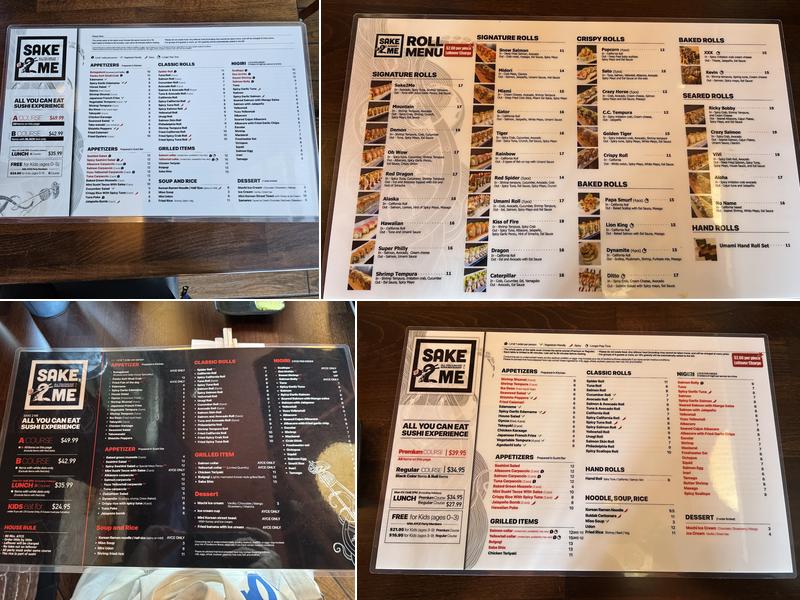 Sake2Me Sushi Menu