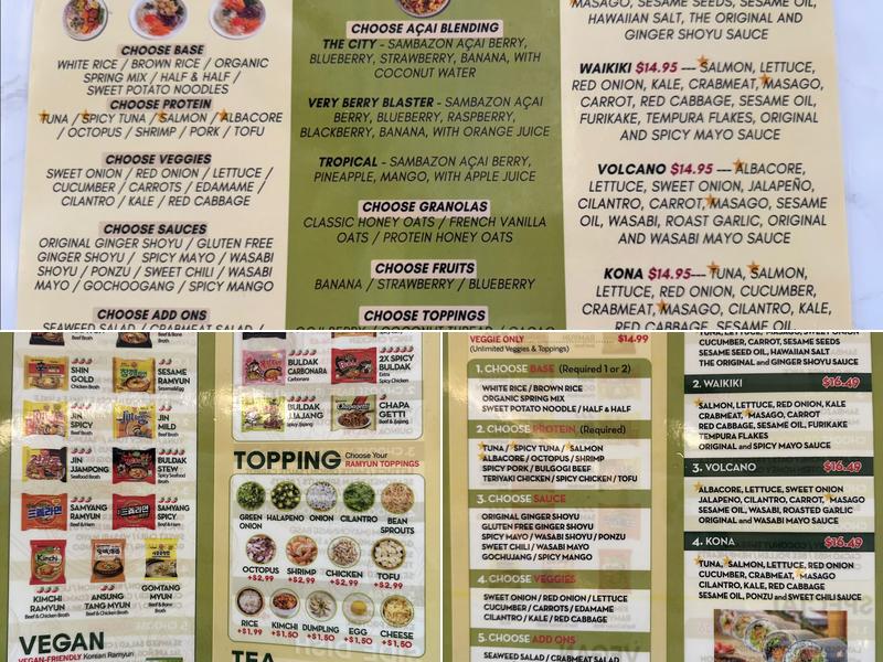 Umma Kitchen Midtown Atlanta Menu