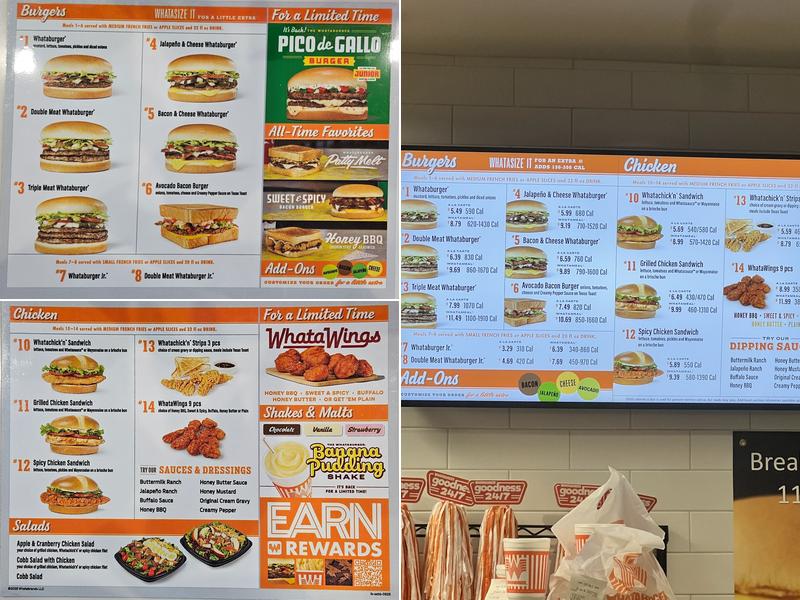 Whataburger Menu