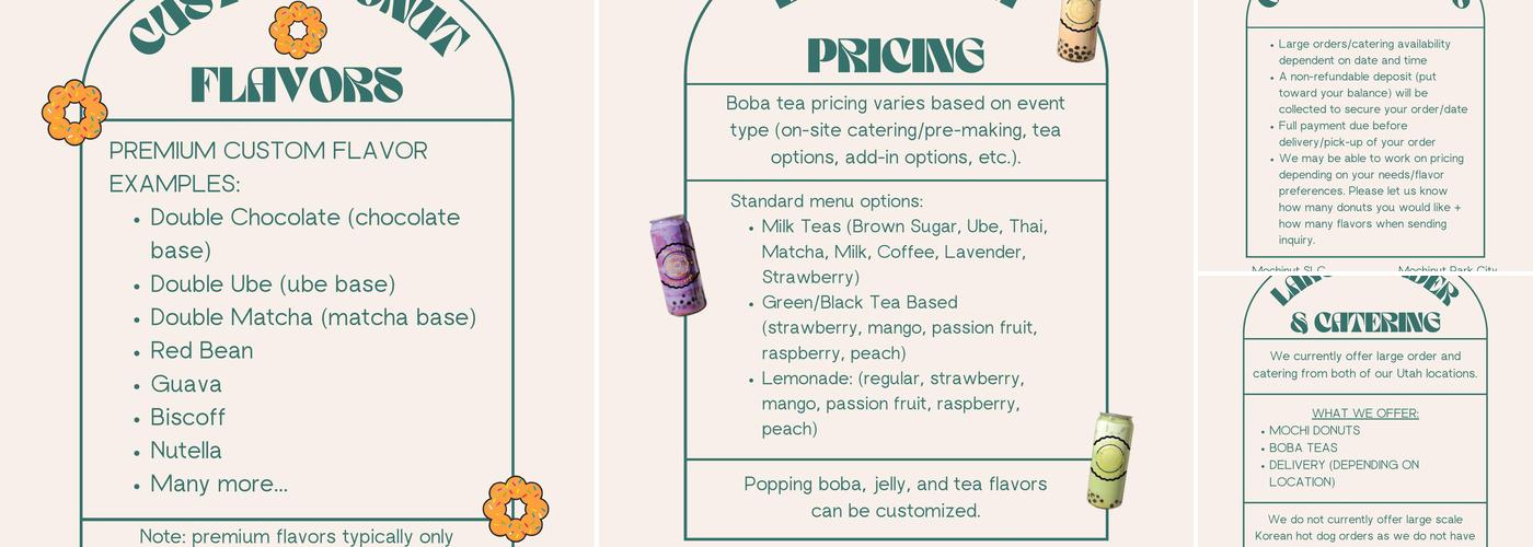 Mochinut South Jordan Menu