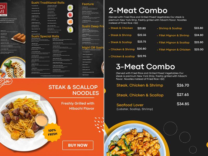 Yoimi Sushi & Hibachi Salt Lake City Menu