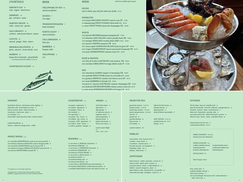 Sirene Menu