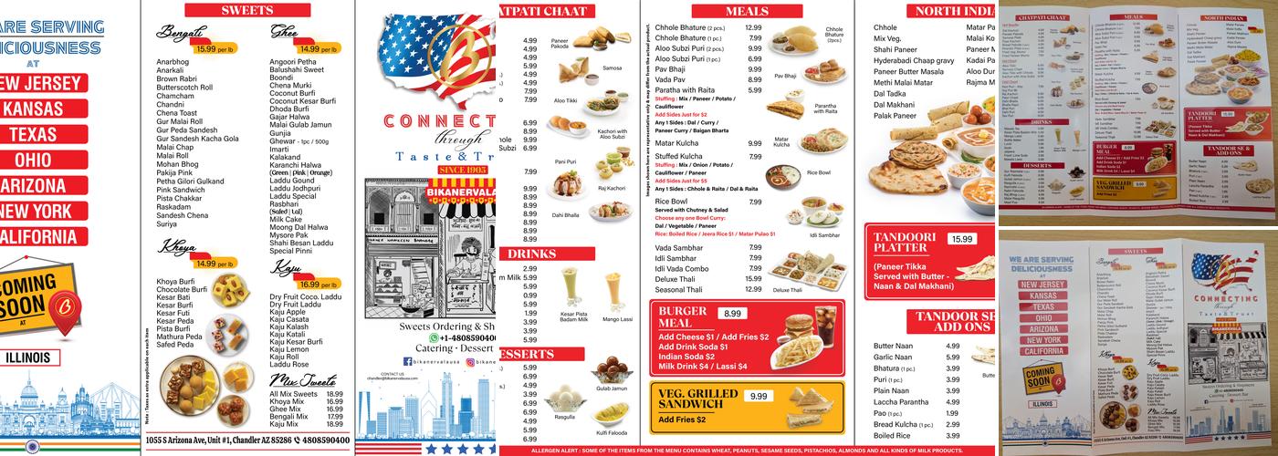 Bikanervala Chandler Menu