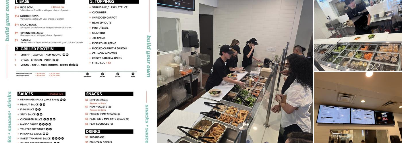 NEM Spring Roll Bar Menu