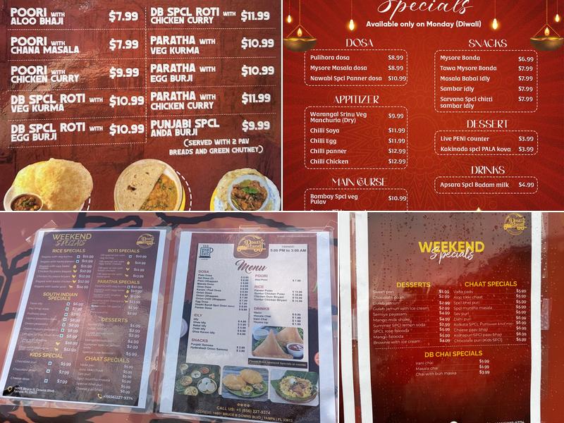 DOSTHI CHOWRASTA Menu