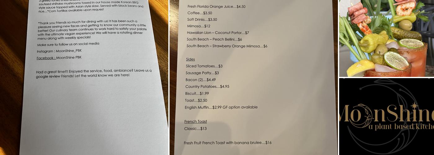 Pucker Up Vegan Eatery Menu