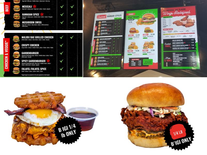 iniBurger - Gourmet Burgers Menu