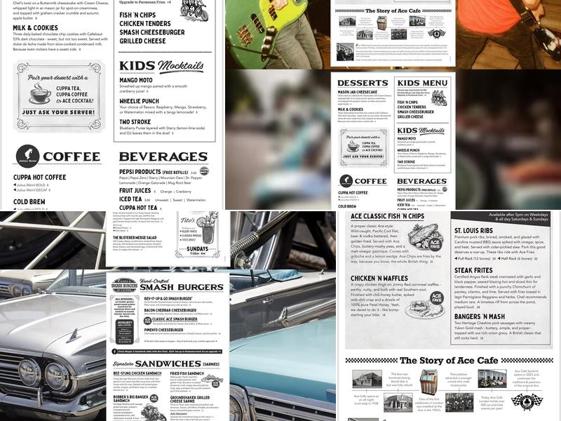 Ace Cafe Sanford Menu