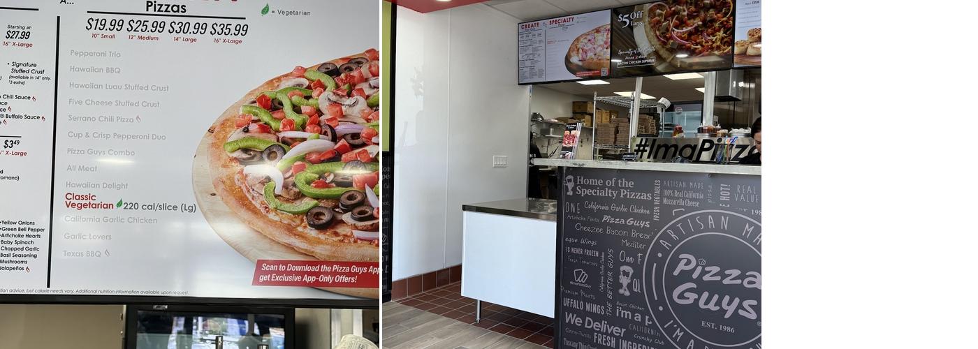 Pizza Guys Menu