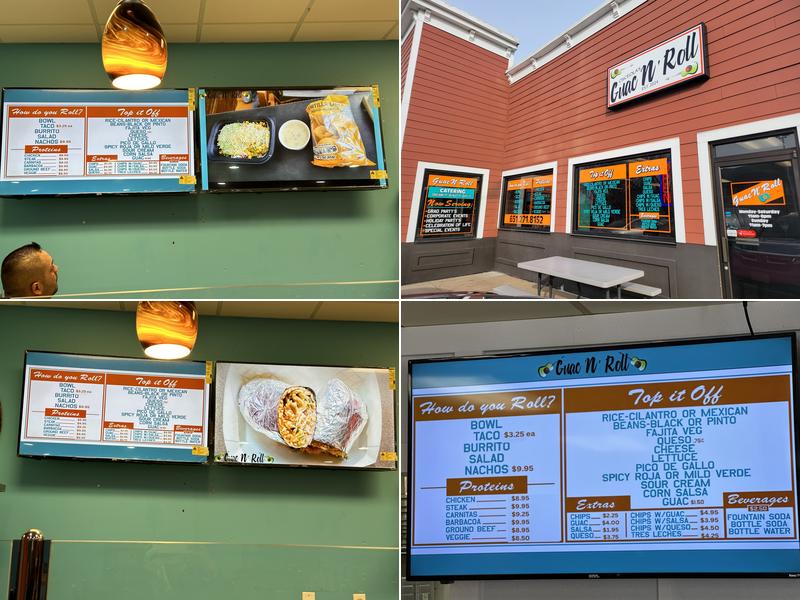 Osceolas Guac N Roll Menu