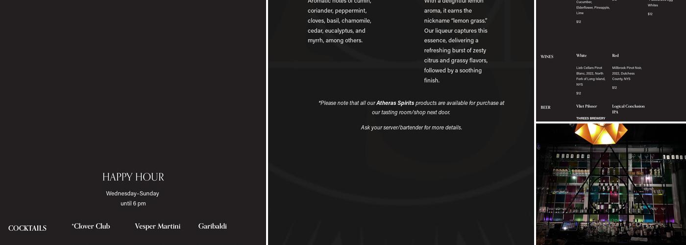 Bitter Monk Menu