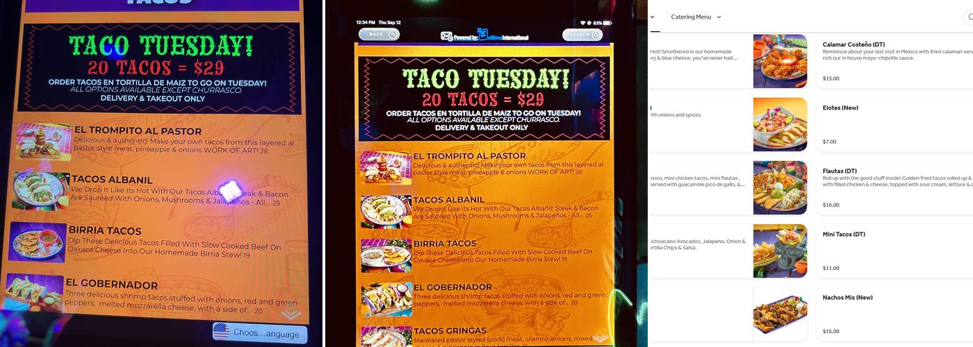 La Fortaleza Poughkeepsie Menu