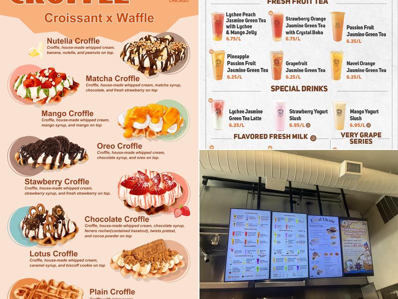 Uni Uni Bubble Tea Wicker Park Menu