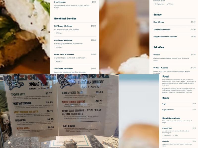 Good Judys Espresso & Bagel Bar Menu