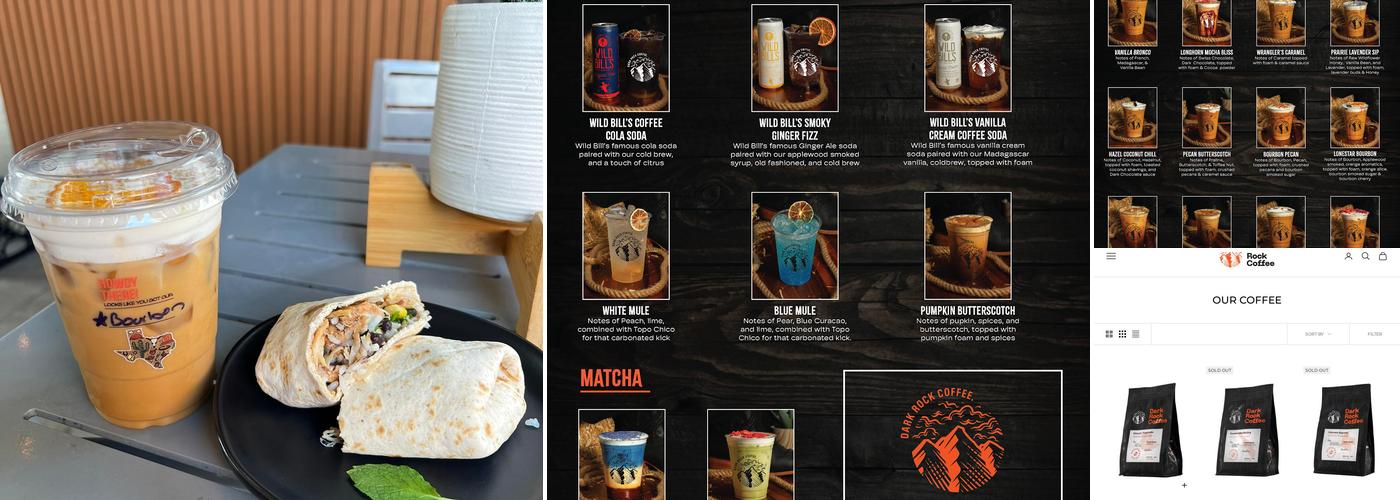 Dark Rock Coffee Menu